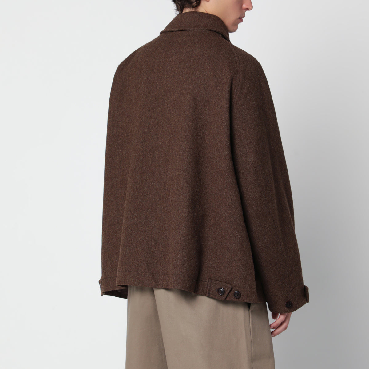 Braune Jacke aus Wolle