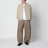 Bomber zippé beige en nylon