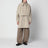 Parka a strati beige in nylon