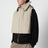 Parka a strati beige in nylon