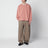 Rosa Rundhals-Sweatshirt aus Baumwolle
