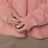 Rosa Rundhals-Sweatshirt aus Baumwolle