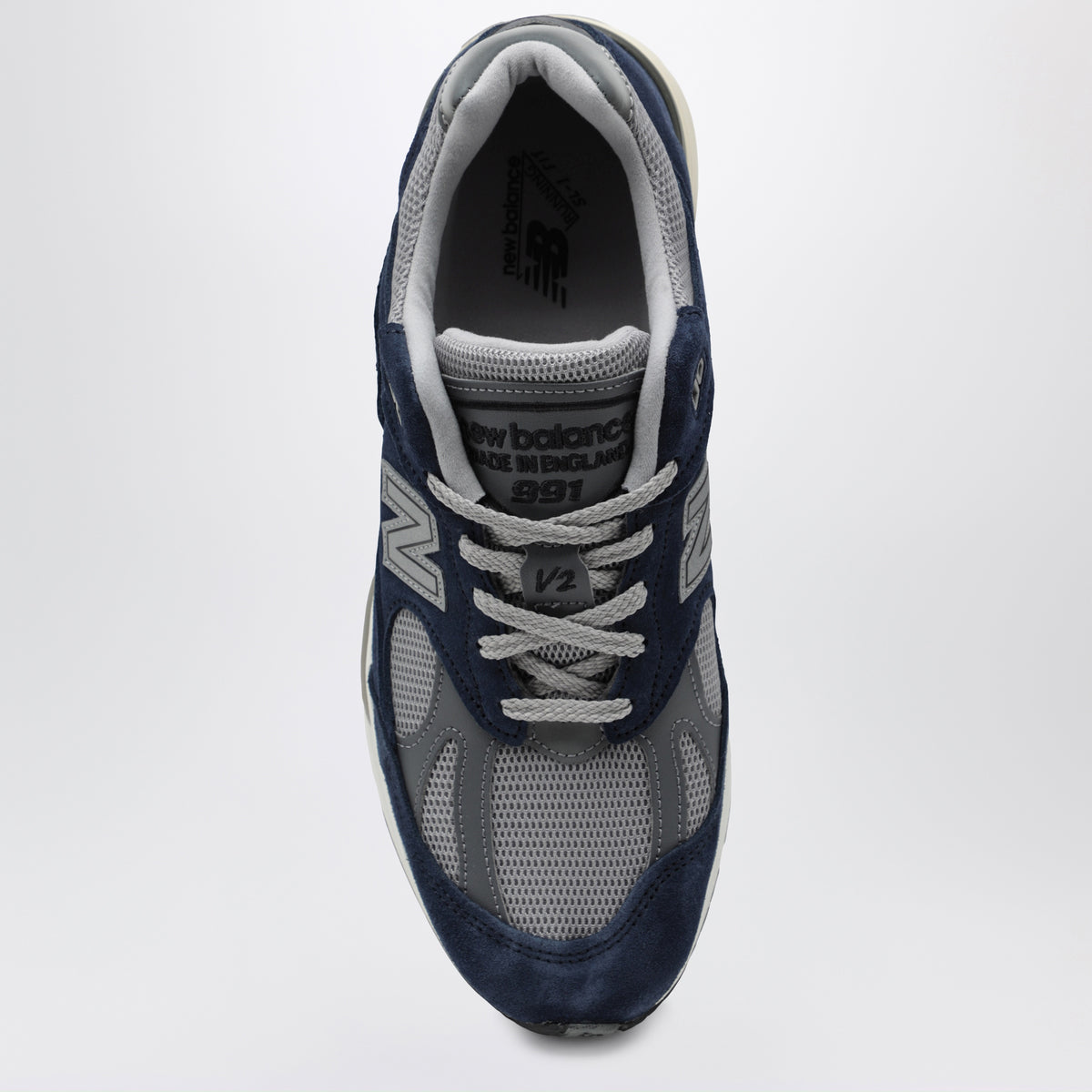 Sneaker Made in UK blu in suede