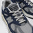 Sneaker Made in UK blu in suede