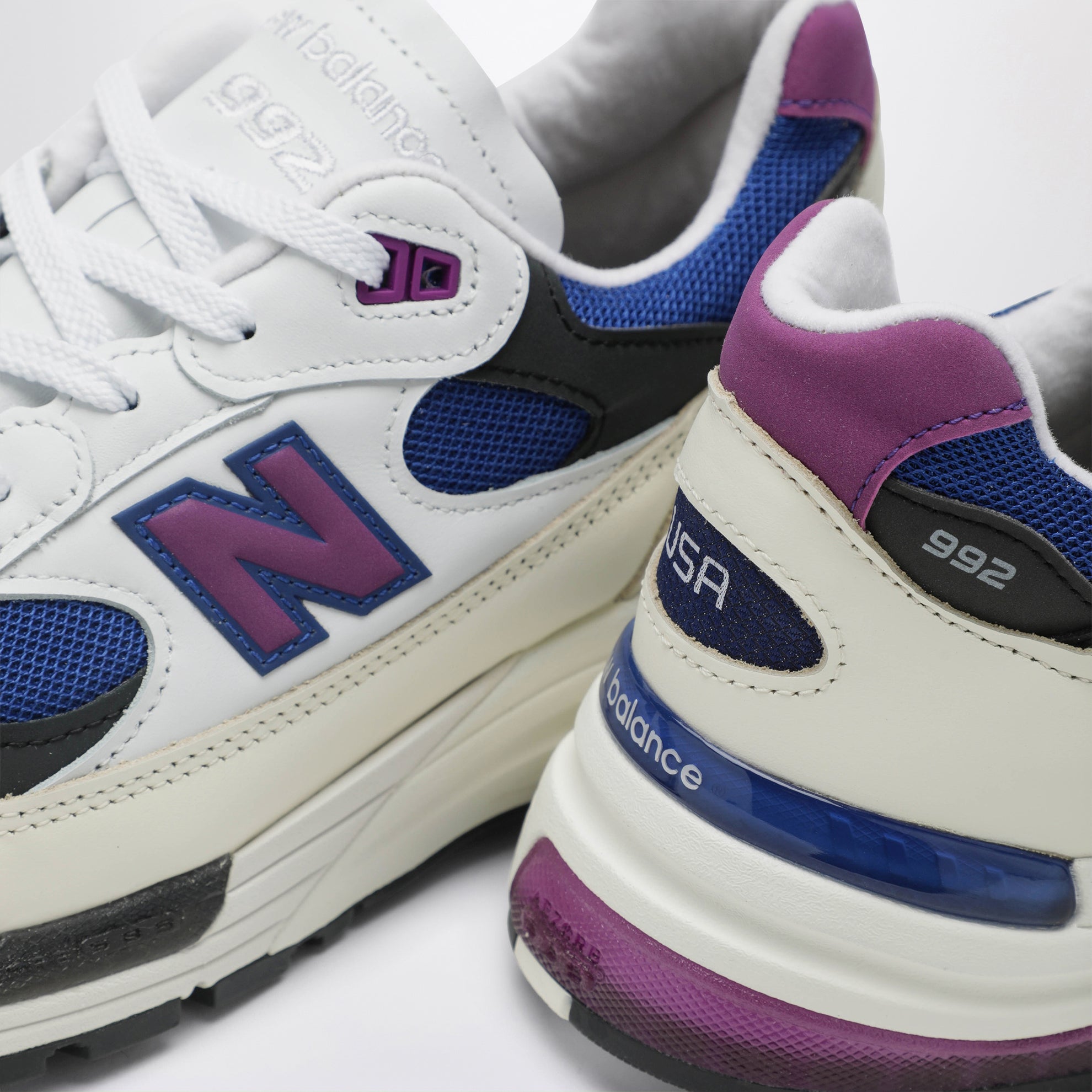 Baskets Made in USA 992 Blanc/Bleu