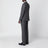 Ebony double-breasted suit in virgin wool