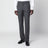 Ebony double-breasted suit in virgin wool