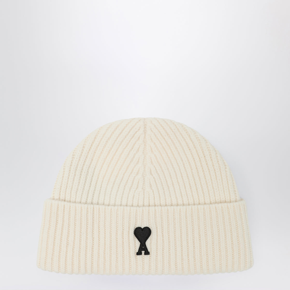 White wool Ami De Coeur beanie