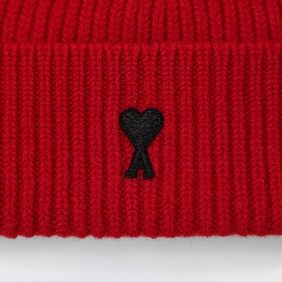 Ami de Coeur beanie in ruby red wool blend