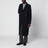 Blue double-breasted virgin wool overcoat