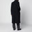 Blue double-breasted virgin wool overcoat