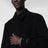Cappotto lungo in lana e cashmere nero
