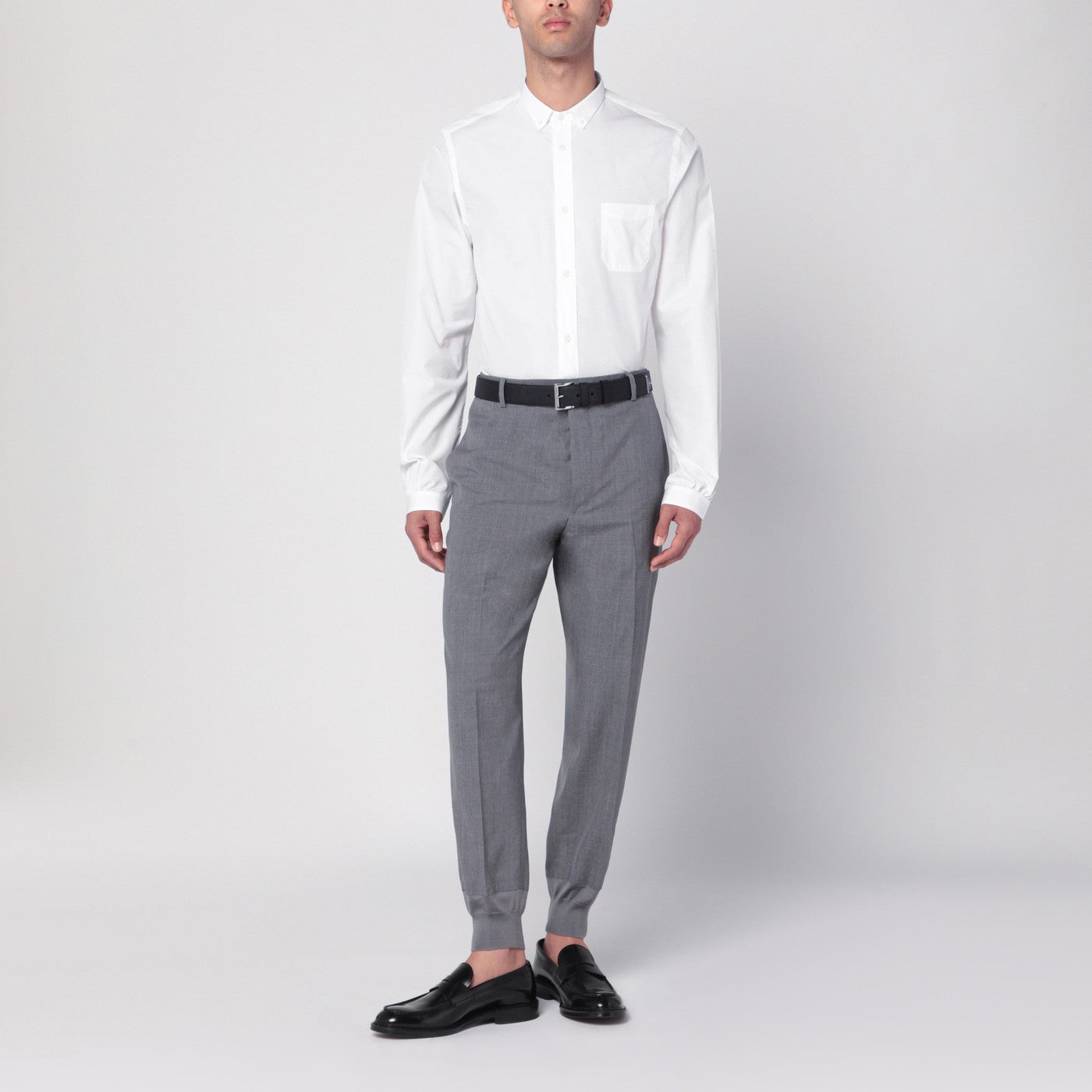 Weißes Baumwollhemd