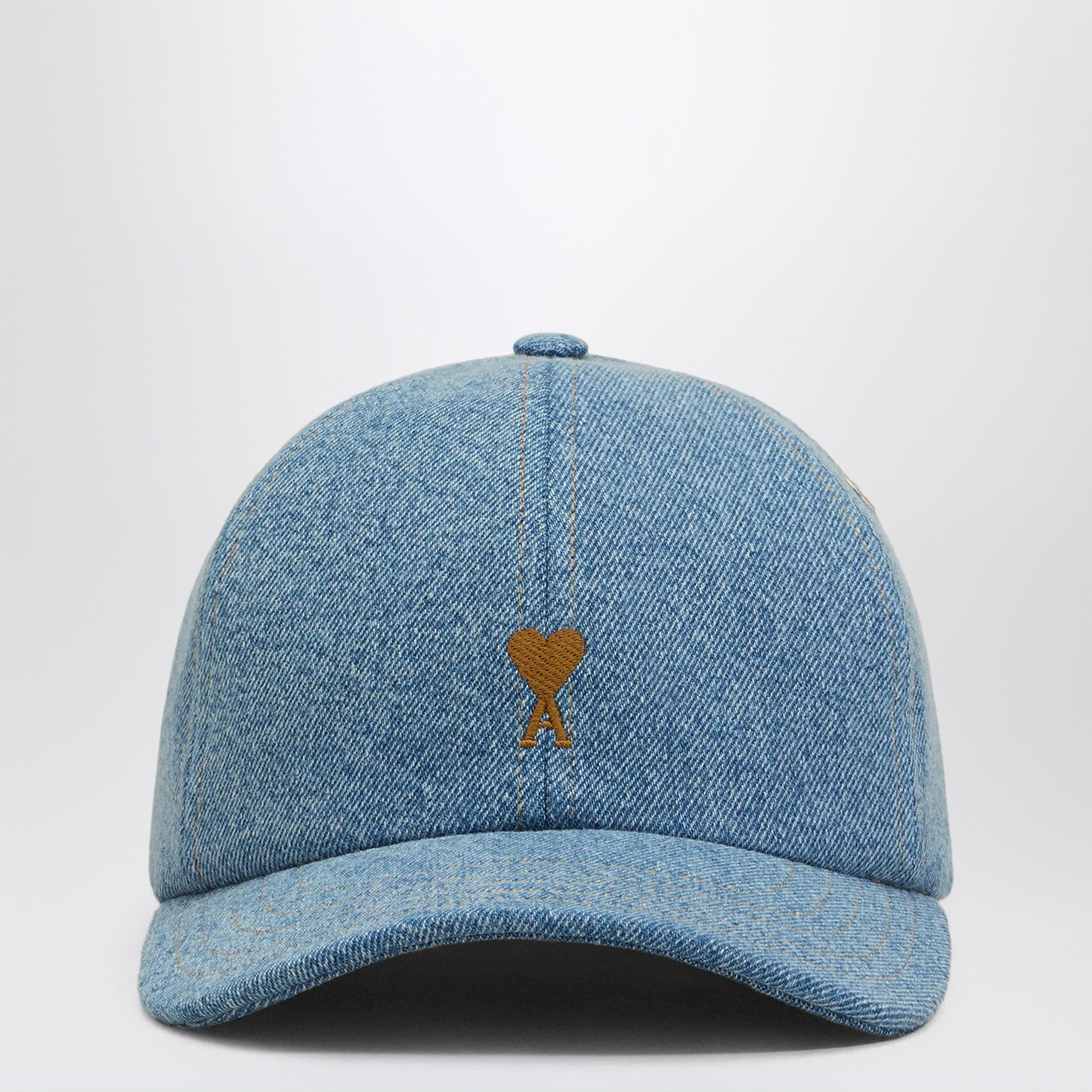 AMI PARIS Ami De Coeur denim baseball cap | TheDoubleF