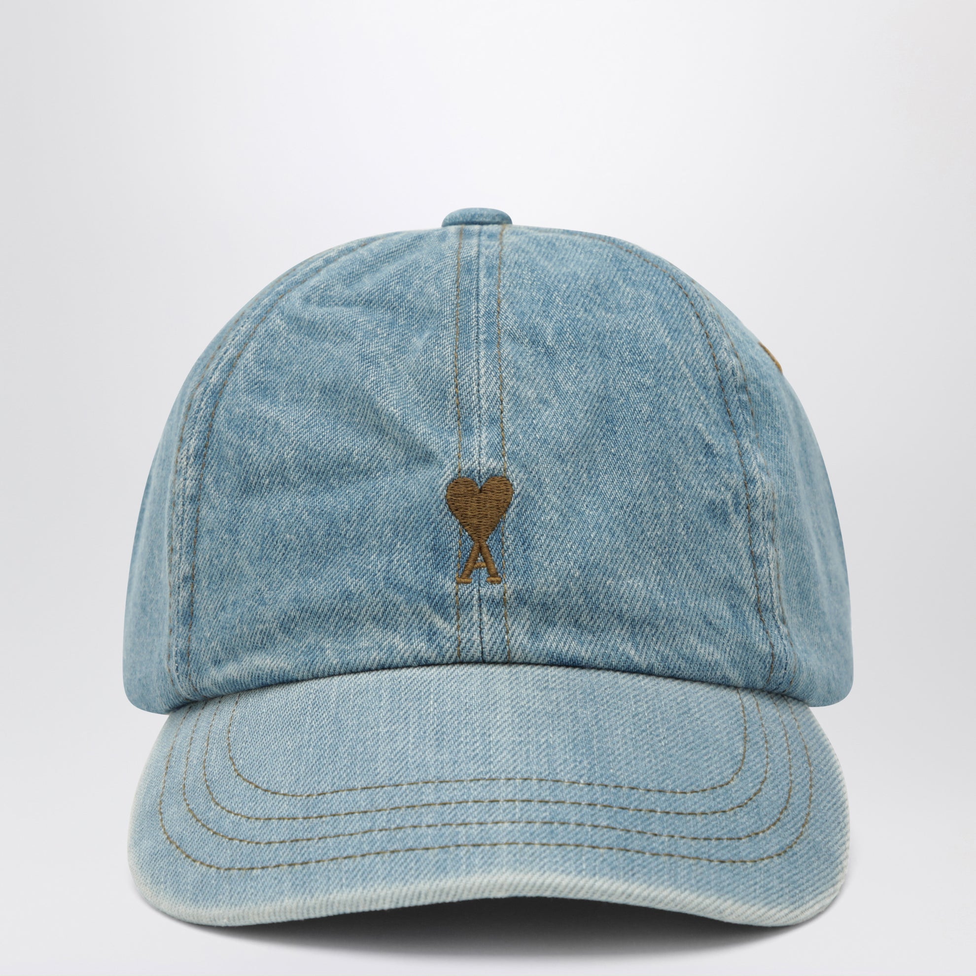 Casquette Ami de Cœur en denim de coton bleu