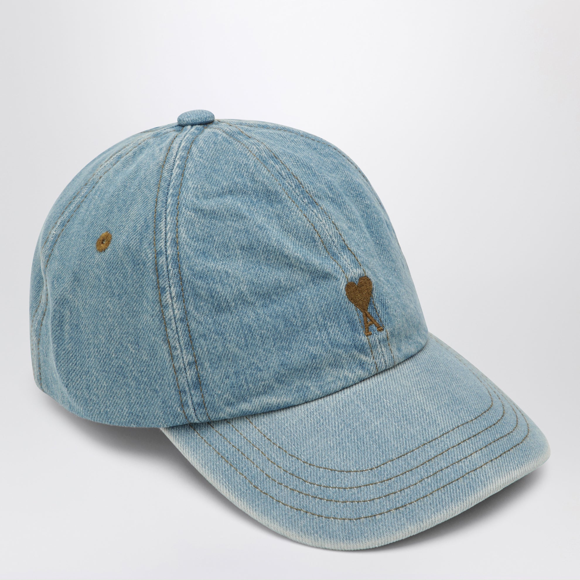Casquette Ami de Cœur en denim de coton bleu