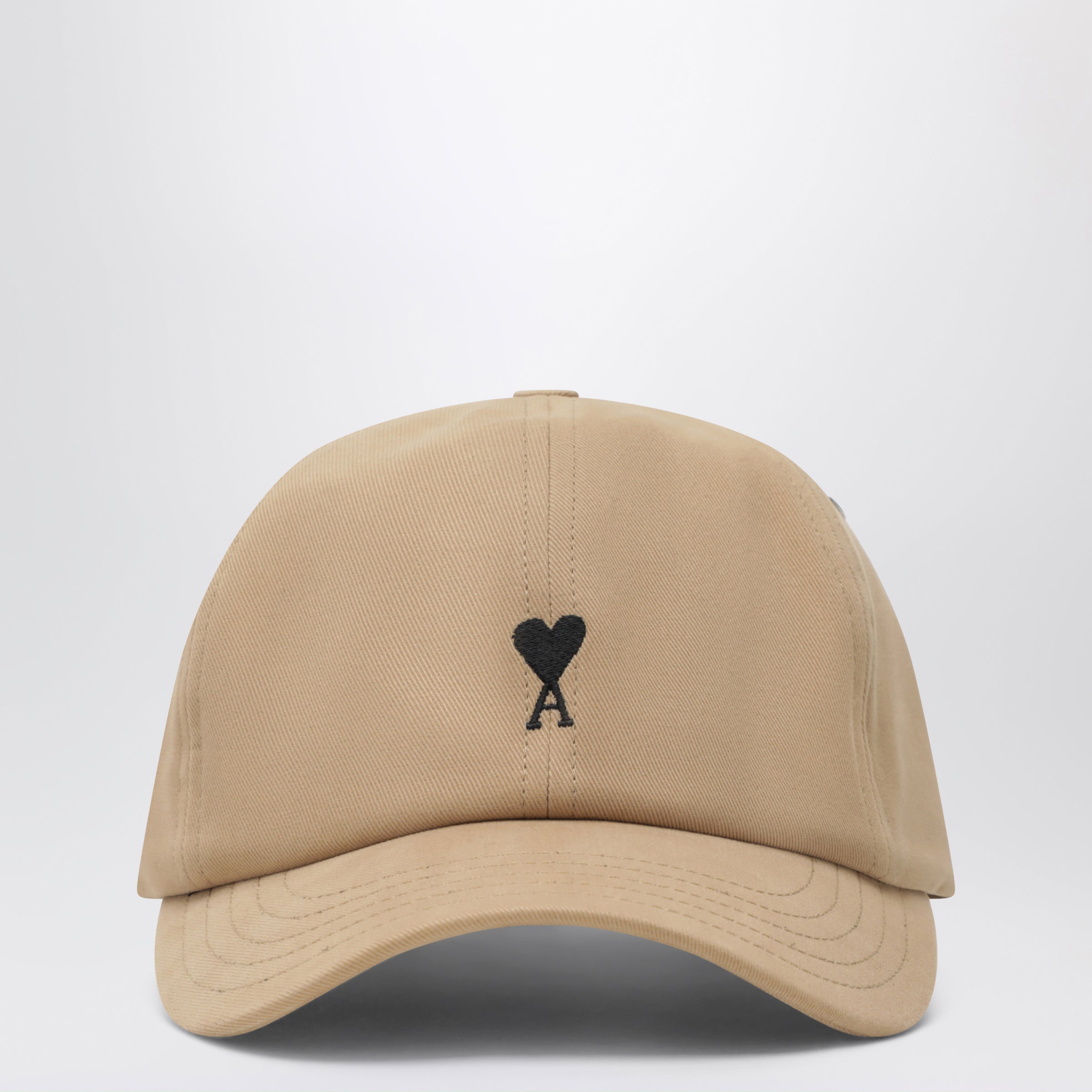 Ami Paris Beige Ami De Coeur baseball cap | TheDoubleF