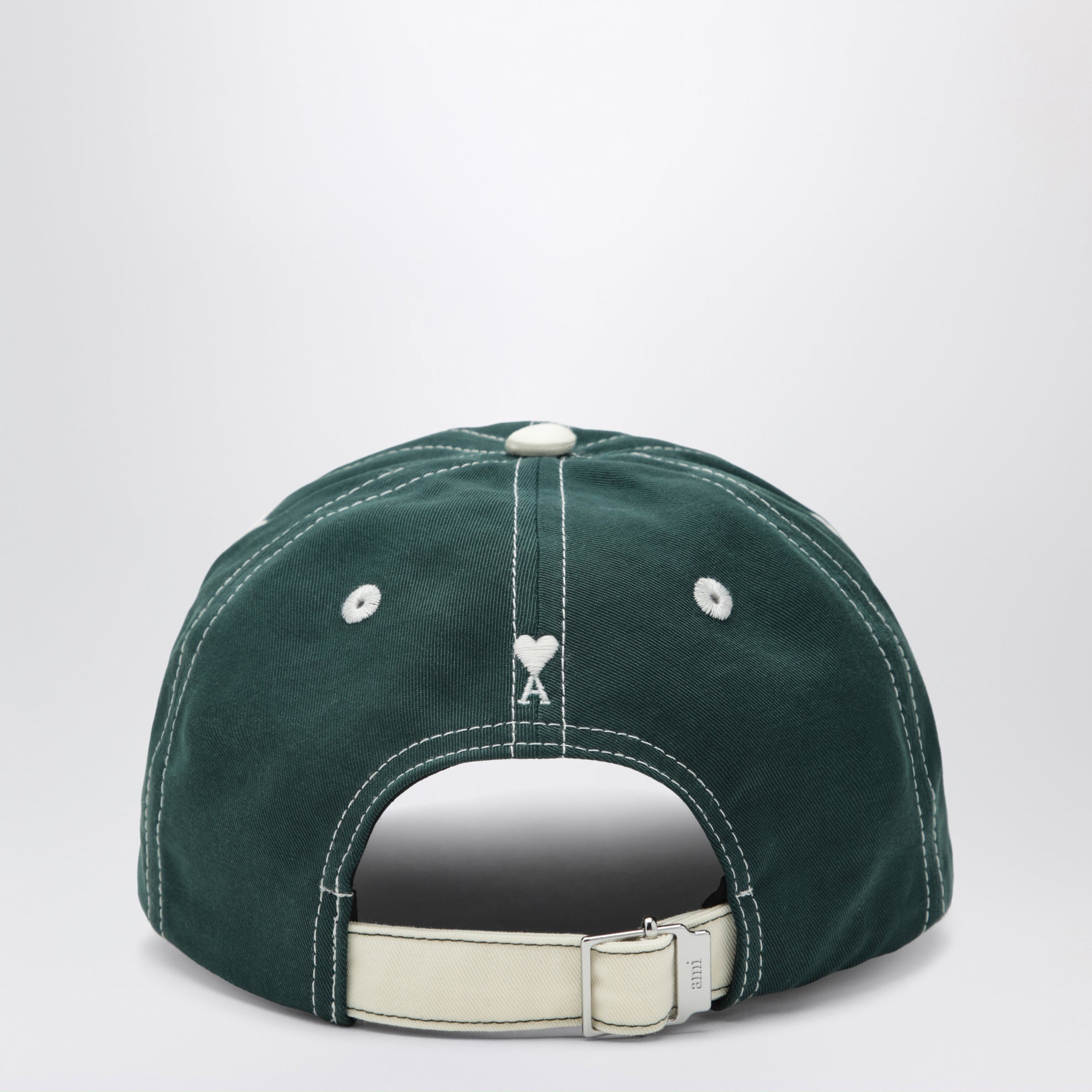 Casquette en coton vert signature