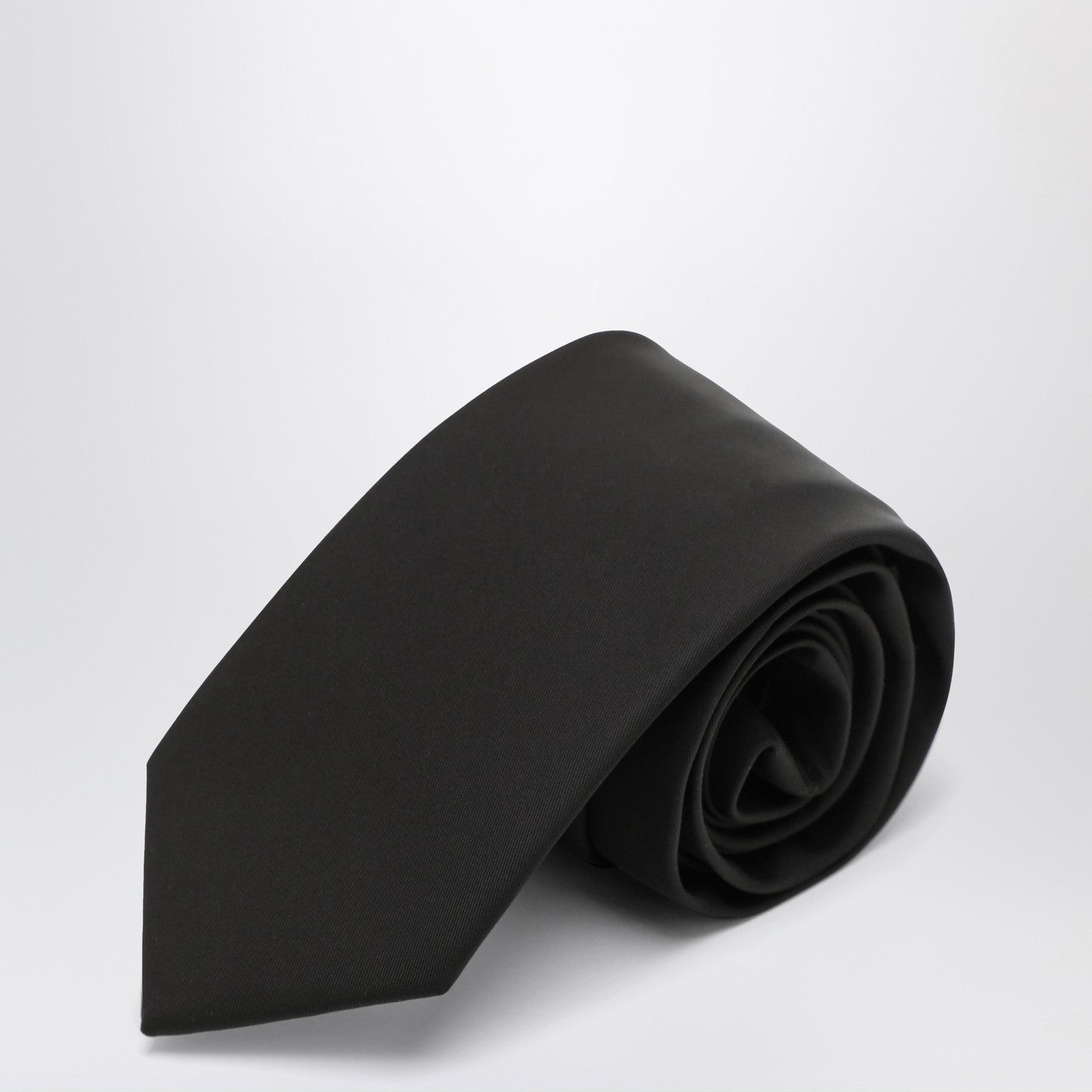 Cravatta nera in Gabardine Re-Nylon