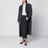 Charcoal double-breasted coat in wool