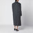 Charcoal double-breasted coat in wool