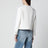 Cremefarbene Bouclé-Tweedjacke
