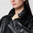 Veste en similicuir noir Lily