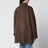 Khakifarbene Lily Jacke aus Kunstleder