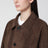 Khakifarbene Lily Jacke aus Kunstleder