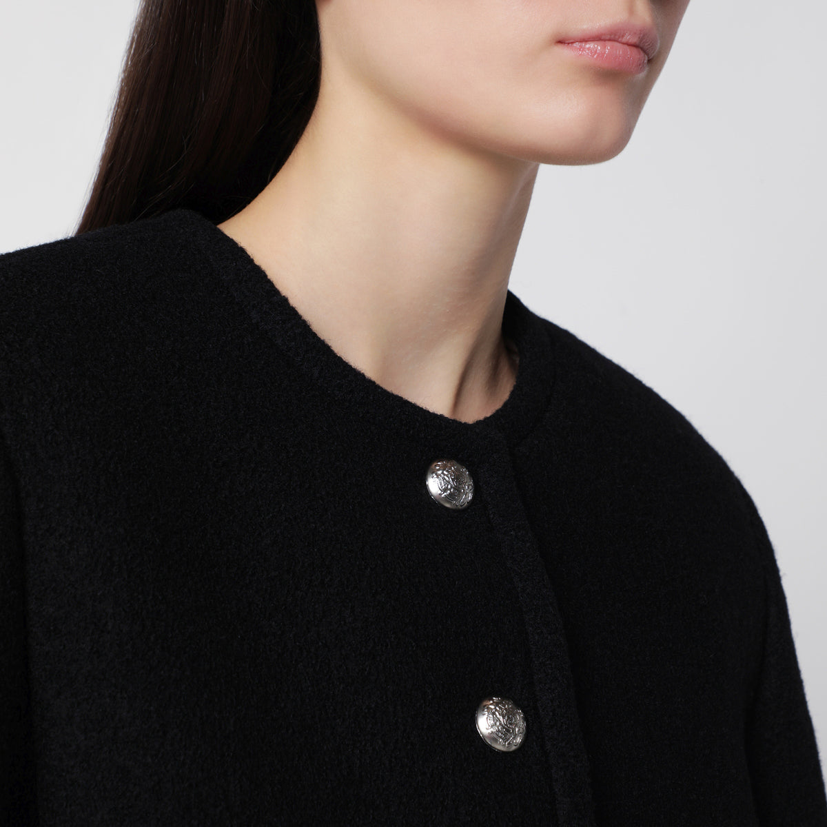 Black Classic jacket in tweed