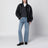 Blouson oversize noir en cuir d'agneau
