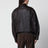 Blouson oversize in pelle di agnello marrone