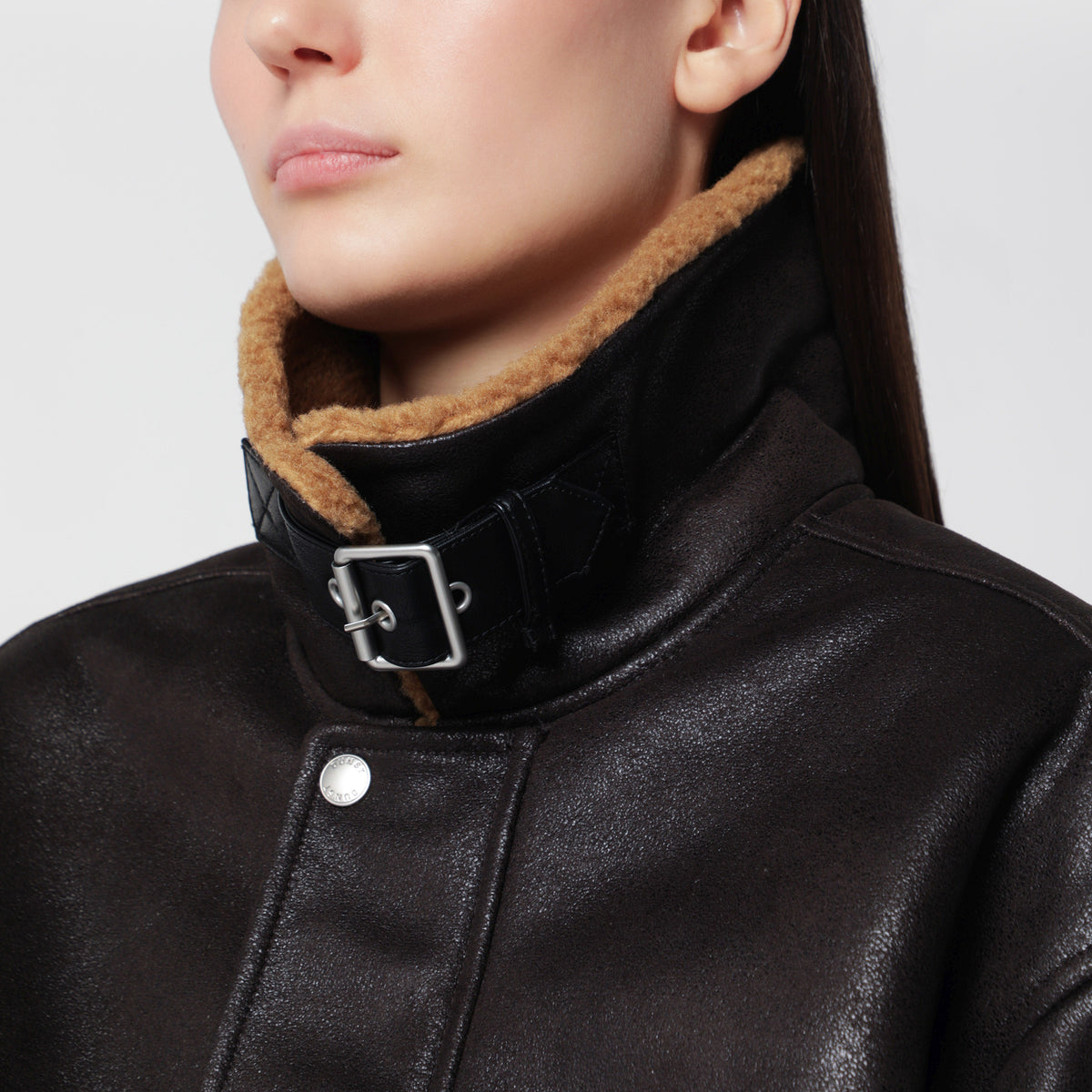 Black Aviator Volume bomber jacket
