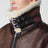 Brown reversible shearling-effect jacket