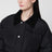 Schwarze gefütterte Flight Jacke mit Kunstpelzkragen