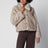 Giacca corta Faux Fur greyish beige