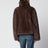 Kurze braune Faux Fur Jacke