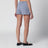 Mini shorts pigiama blu navy con motivo vichy