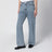 Essential light blue cotton straight-leg jeans