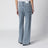 Essential light blue cotton straight-leg jeans