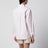 Camicia rosa a righe in misto cotone