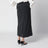 Charcoal grey pinstripe H-Line long skirt
