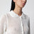 Cardigan ajouré en mélange de lin ivoire