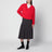 Red V-neck cashmere blend sweater