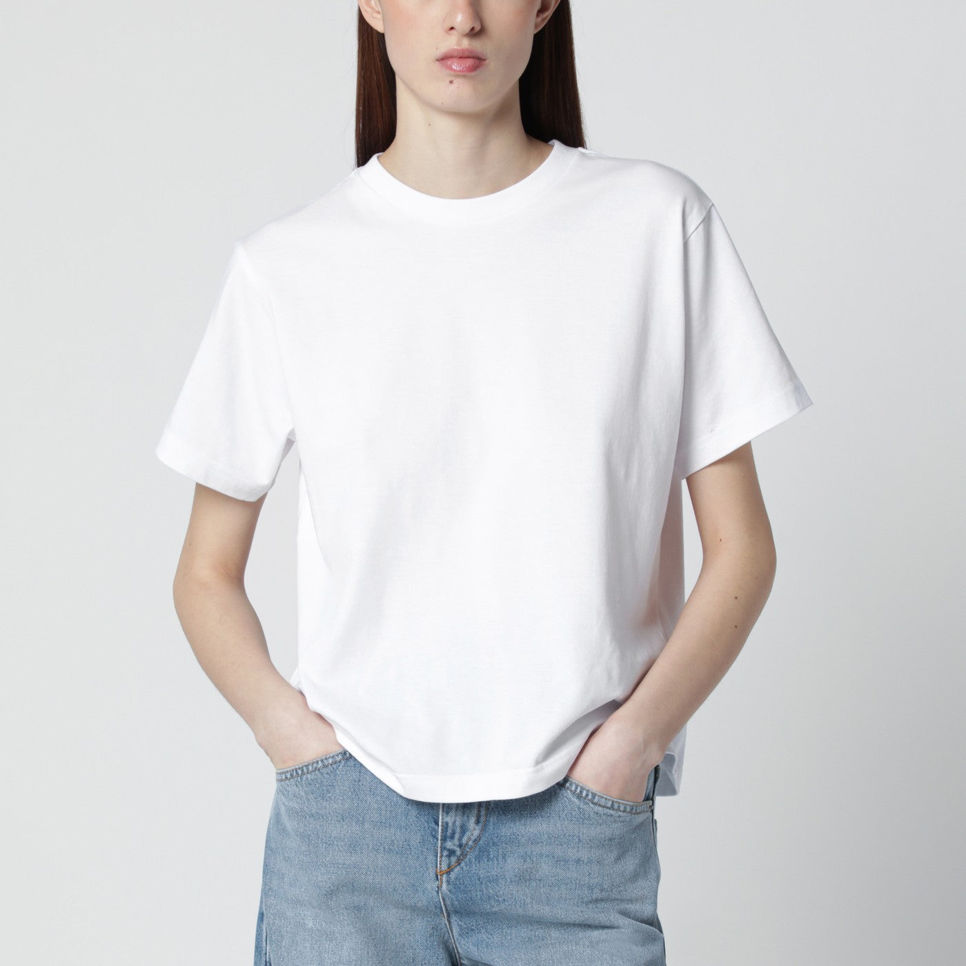T-shirt bianca in cotone
