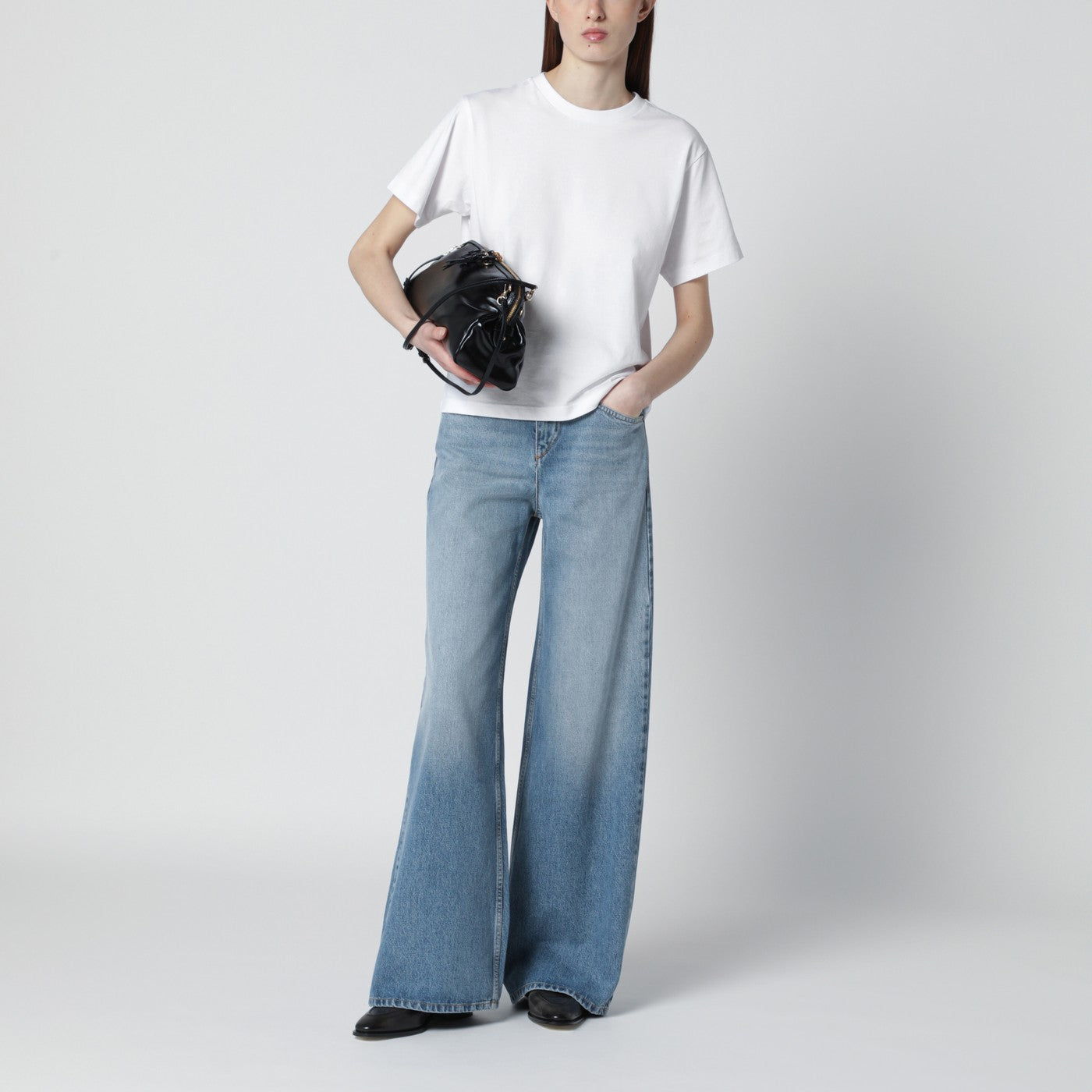 T-shirt bianca in cotone