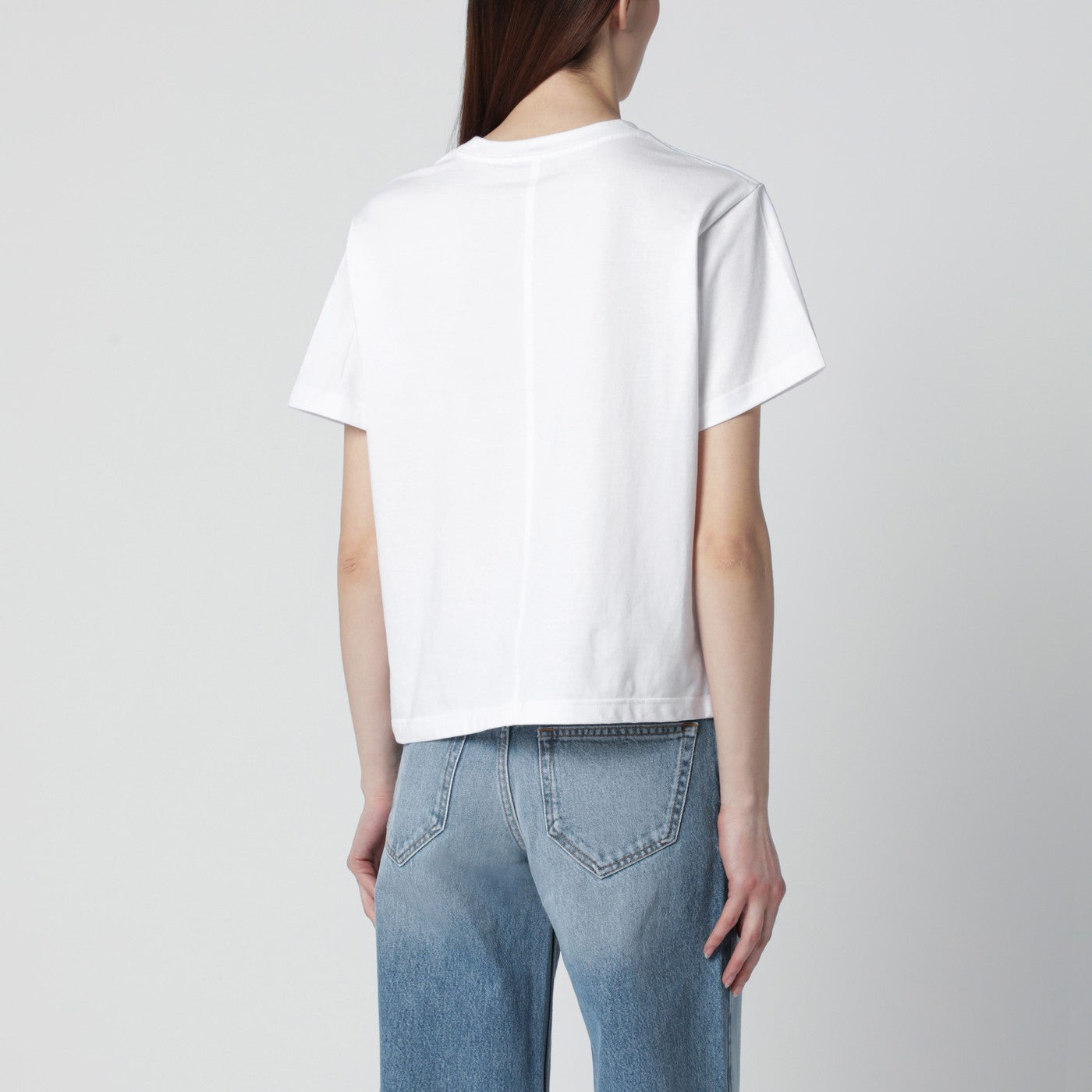T-shirt bianca in cotone