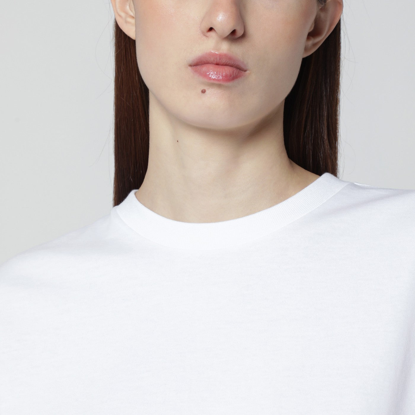 T-shirt bianca in cotone