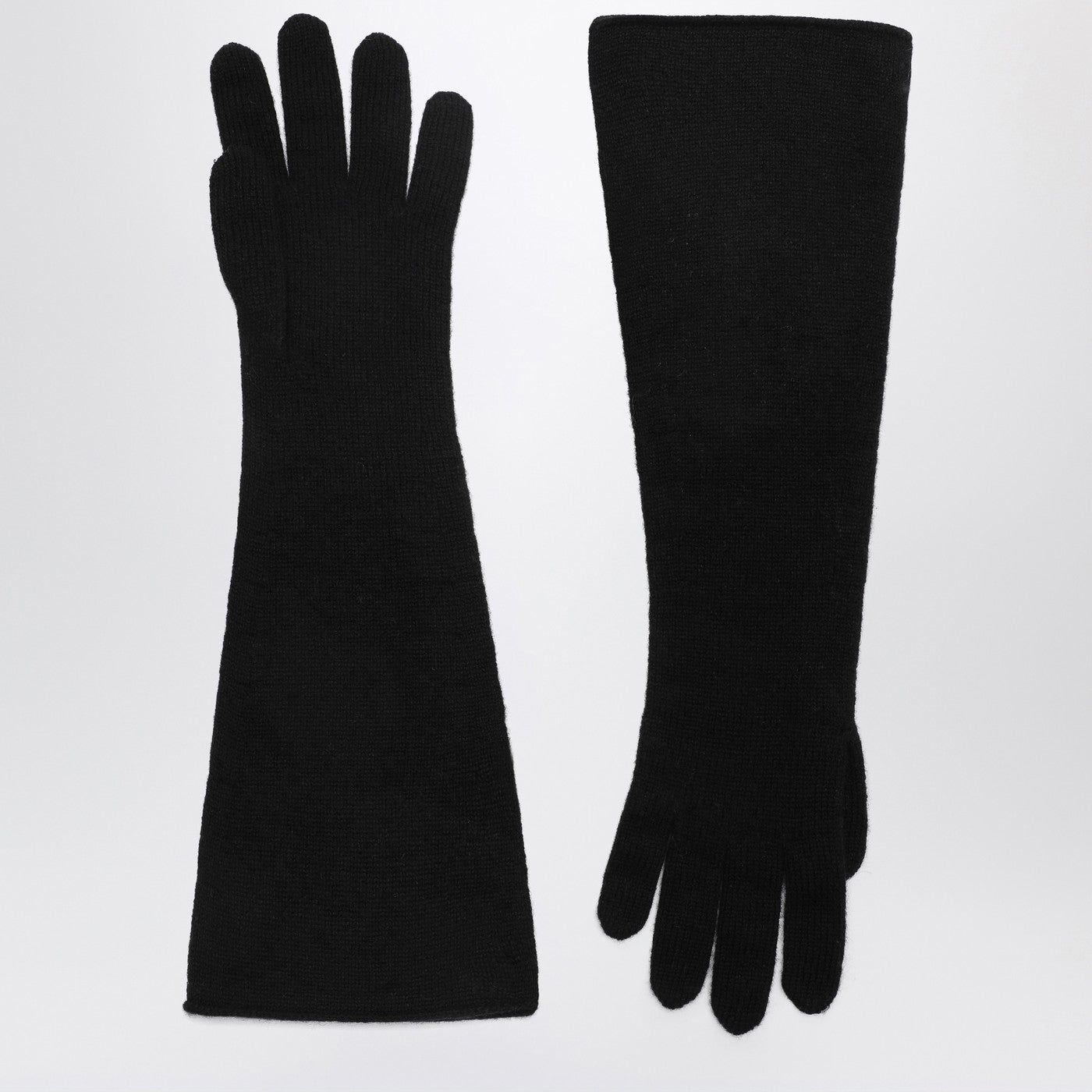 Schwarze Kaschmirhandschuhe