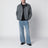 Black padded Harrington wool jacket